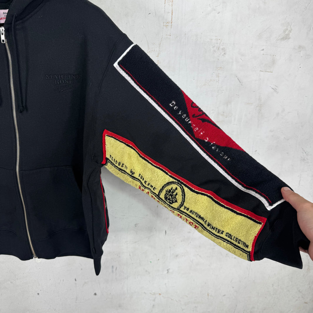Supreme x Martine Rose Black Towel Zip Hoodie