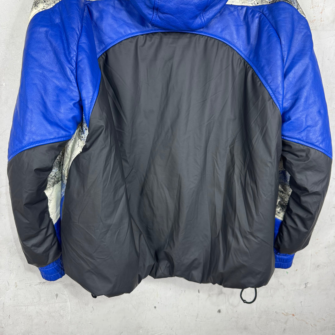 Louis Vuitton Leather Paneled Painter Down Jacket