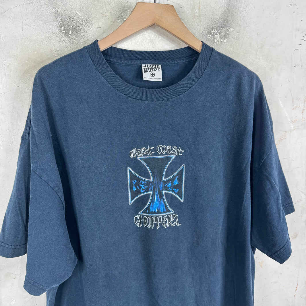 Vintage WCC Navy Skull Cross T-Shirt