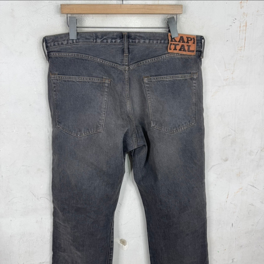 Kapital Studded Grey Jeans