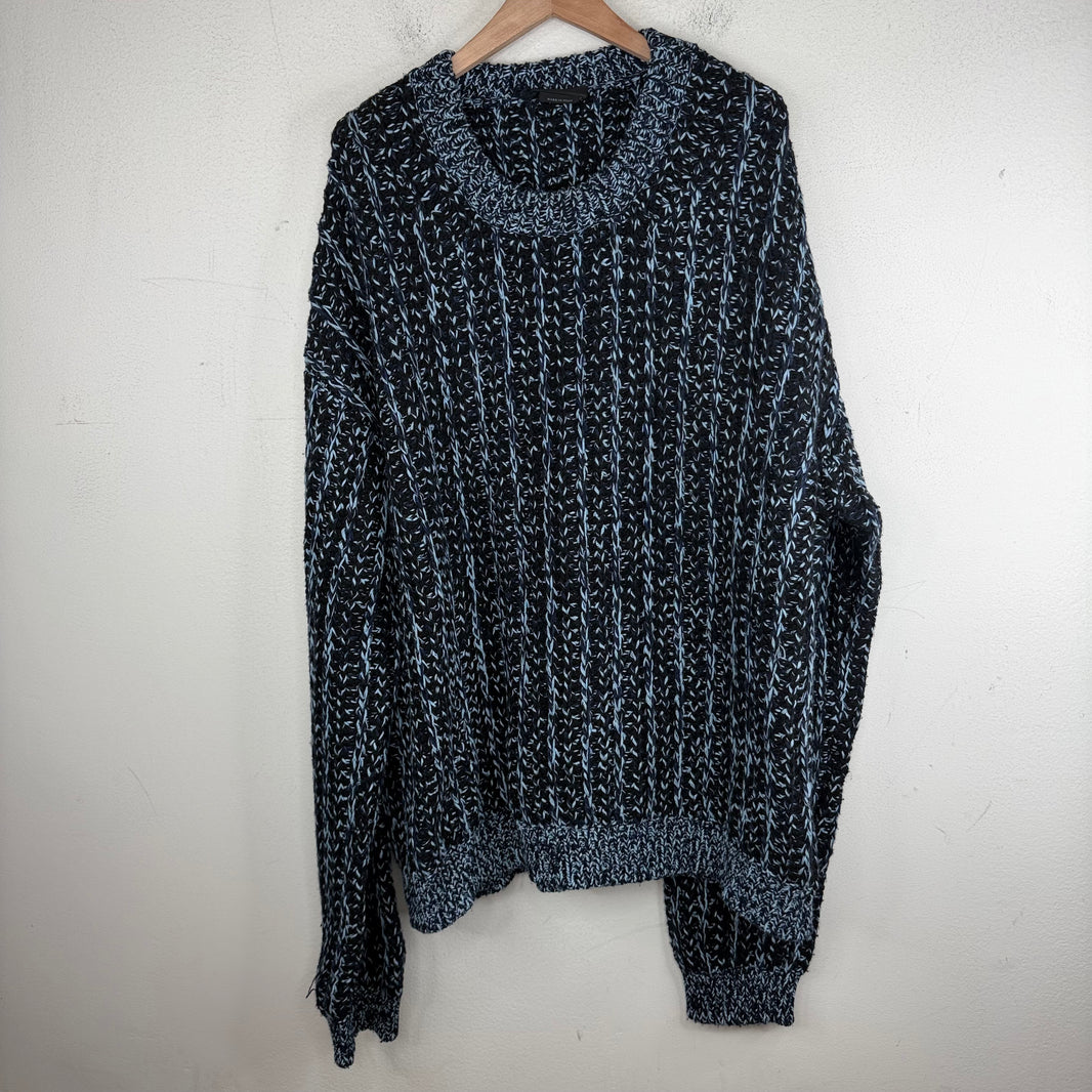 Prada Blue Chunky Knit Sweater
