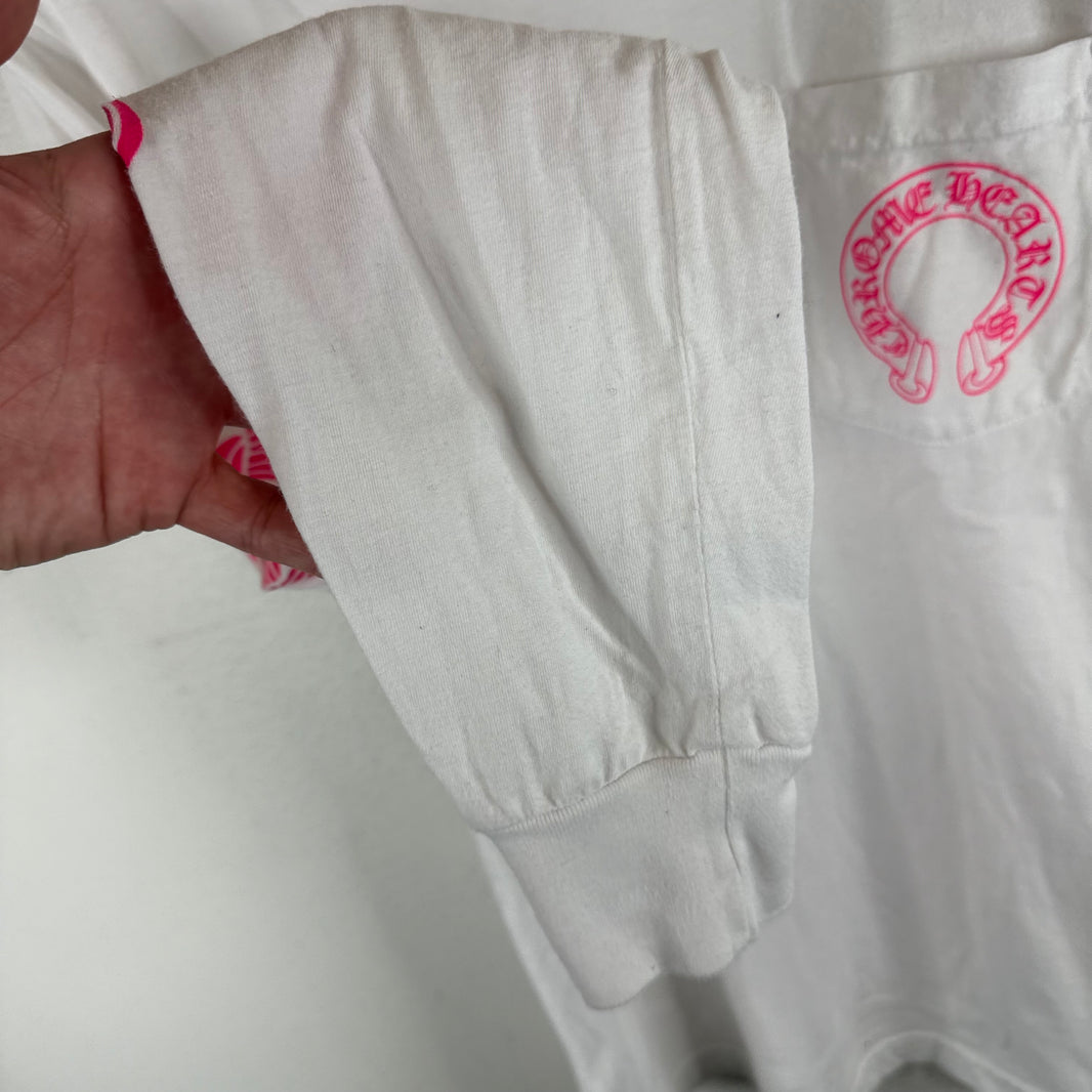 Chrome Hearts Pink Horseshoe L/S T-Shirt