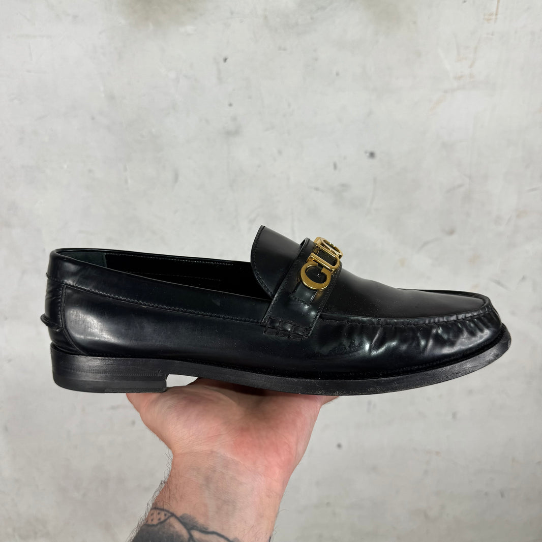 Gucci Spell-Out Penny Loafers