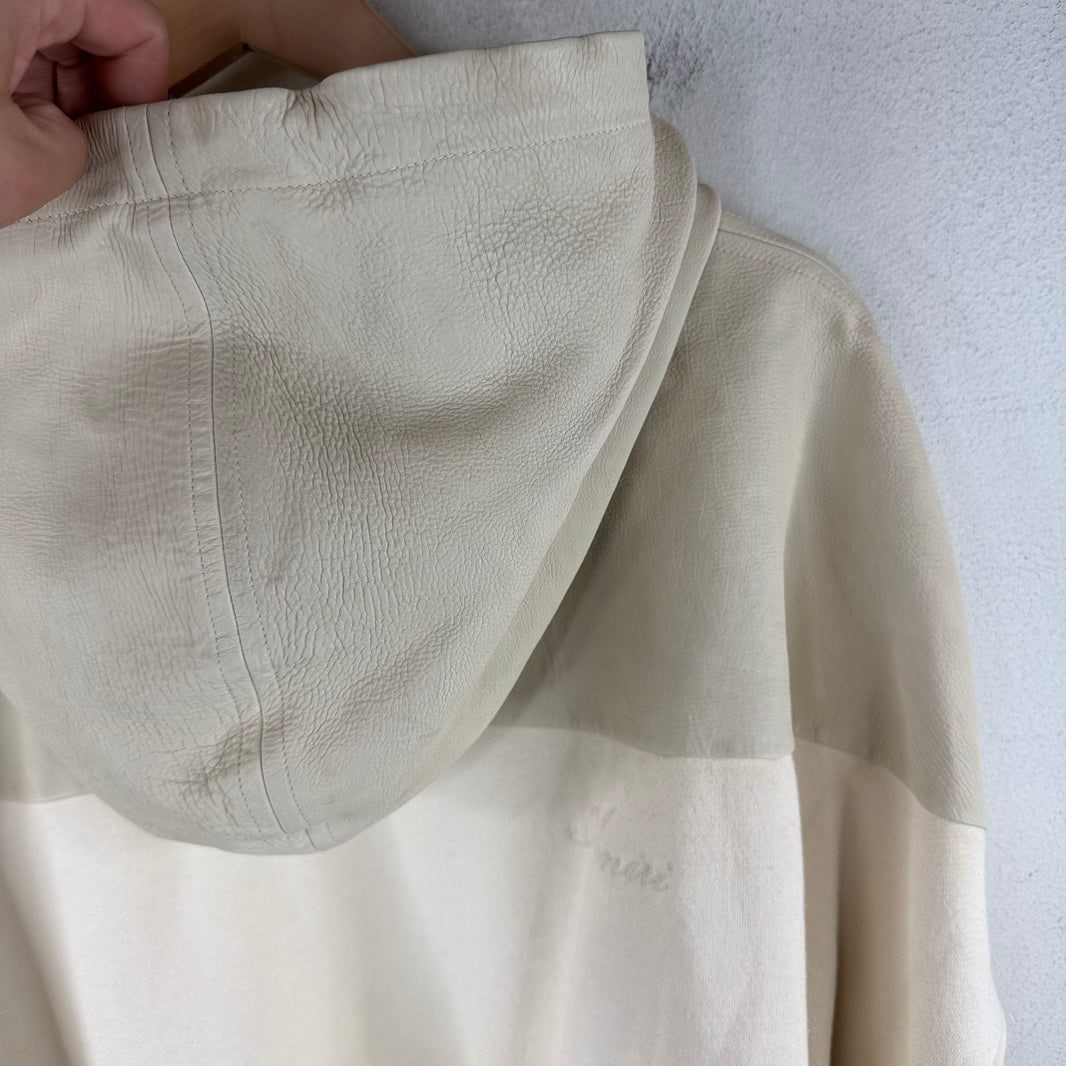 Amiri Leather Hybrid Hoodie