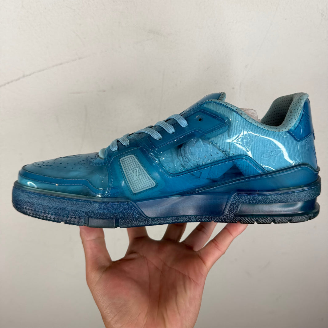 Louis Vuitton Blue Transparent Trainer Low Sneakers