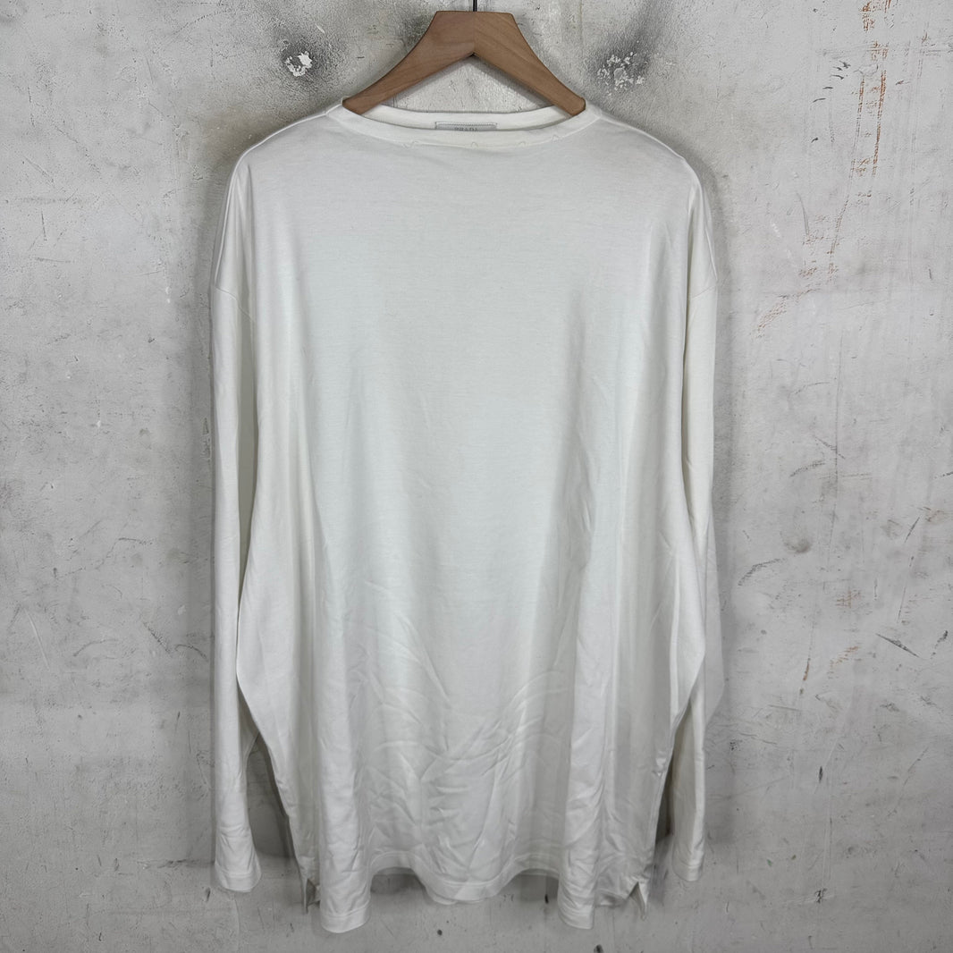 Prada Applique Patch L/S T-Shirt