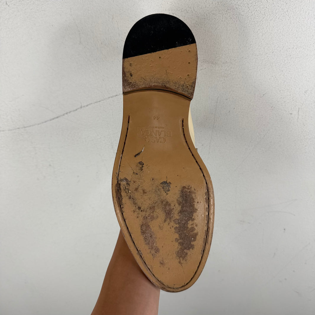 Casablanca White Bamboo Loafers