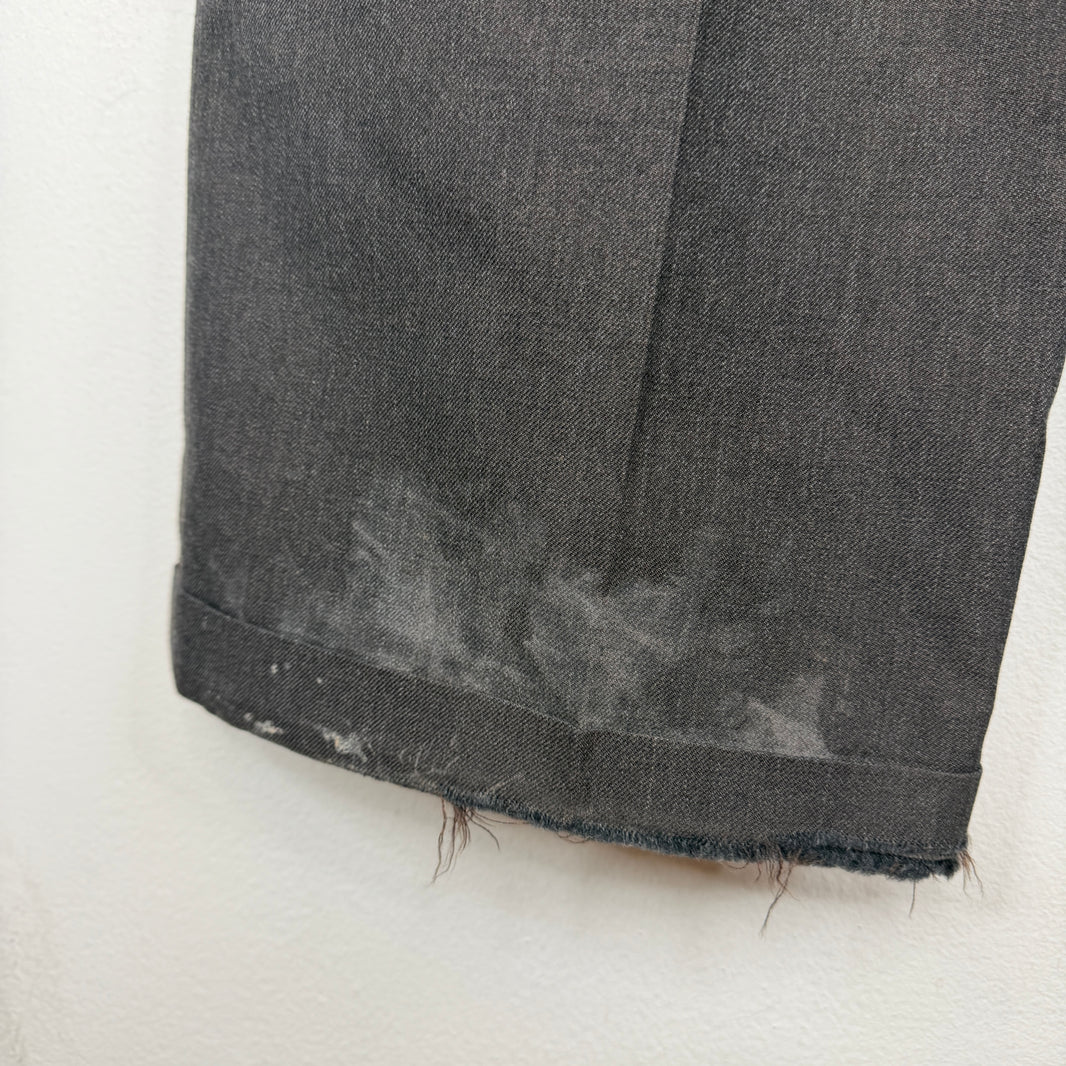 Margiela Brown Baggy Wool Trousers