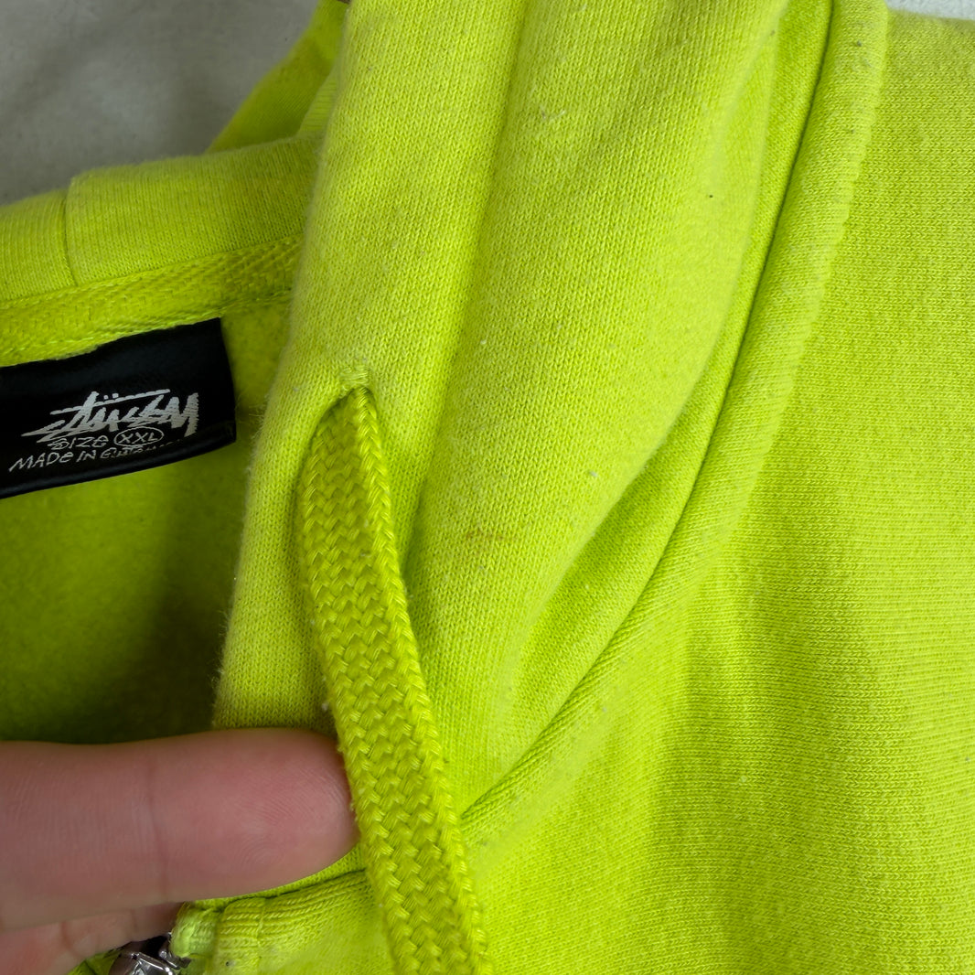 Stussy London Neon Zip Up Hoodie