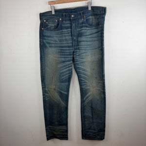 RRL Straight Leg Whiskered Jeans