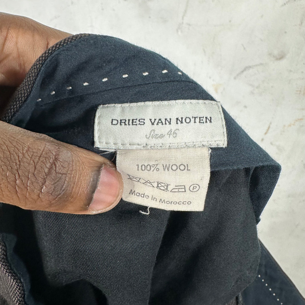Dries Van Noten Smoked Brown Trousers