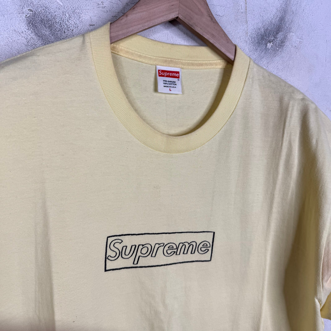 Supreme Kaws Chalk Box Logo T-Shirt
