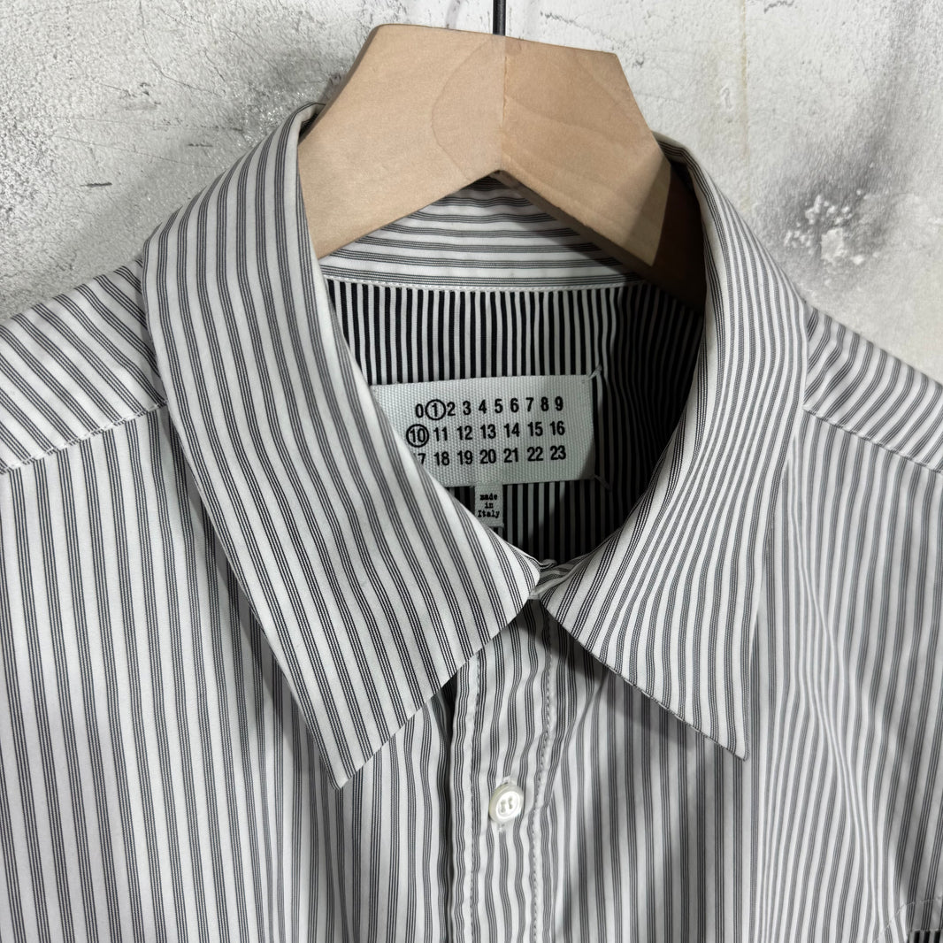 Margiela Striped Panelled LS Button Up