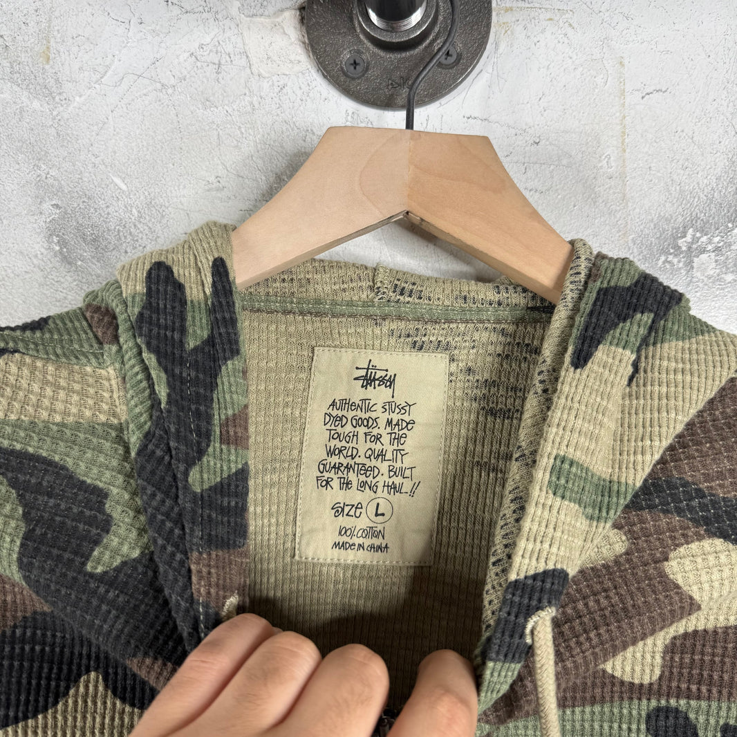 Stussy Thermal Camo Zip Hoodie