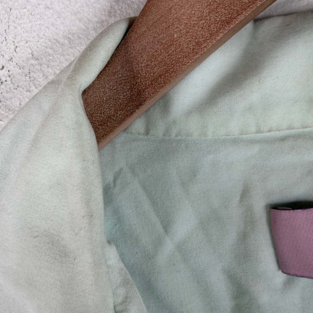 Martine Rose AW Collection Mint Viscose Button Up Shirt
