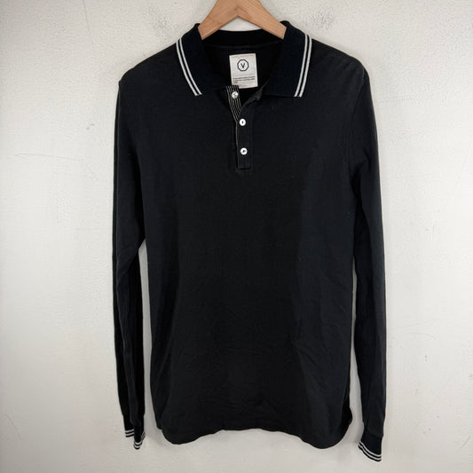Visvim Black Longsleeve Polo T-Shirt