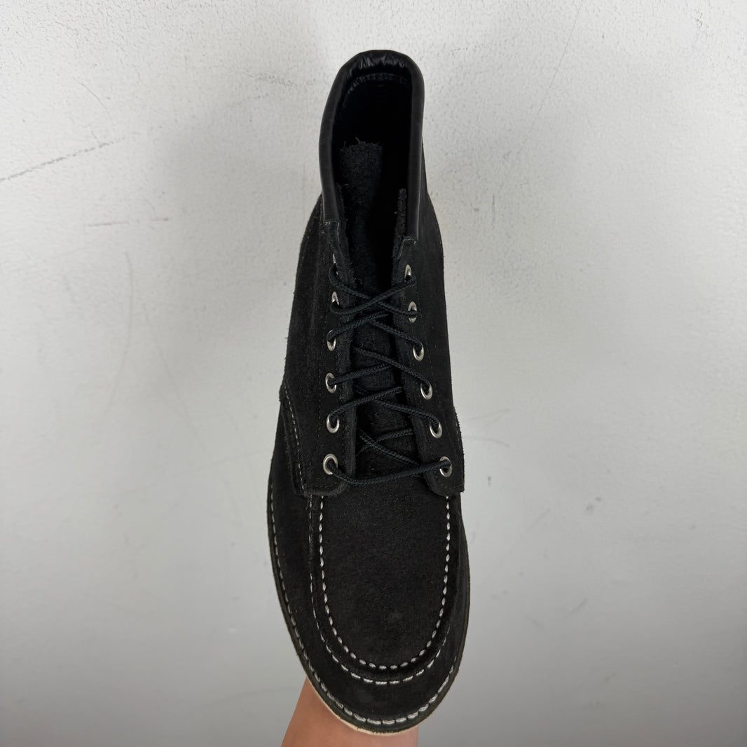 Redwing Black Suede Moc Lace Boot