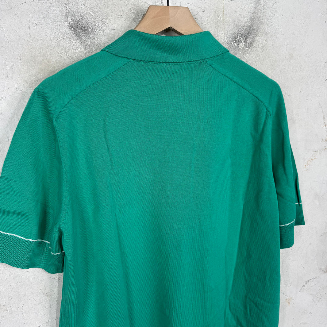 Louis Vuitton Teal Uniformes Knitted Polo