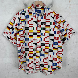 Balenciaga Flag Buttoned S/S Shirt