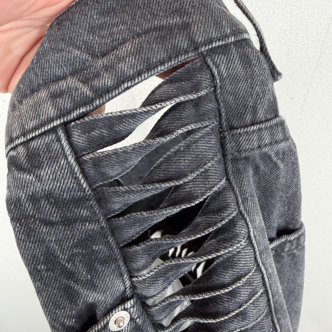 Martine Rose Black Twist Loop Jeans