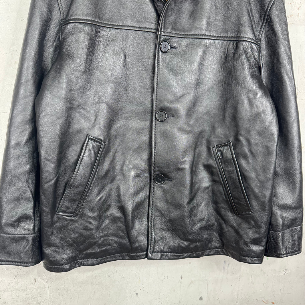 Supreme x Schott Leopard Lined Car Coat