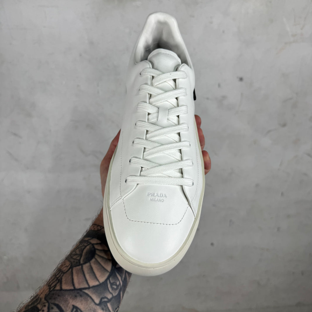 Prada White Court Sneakers