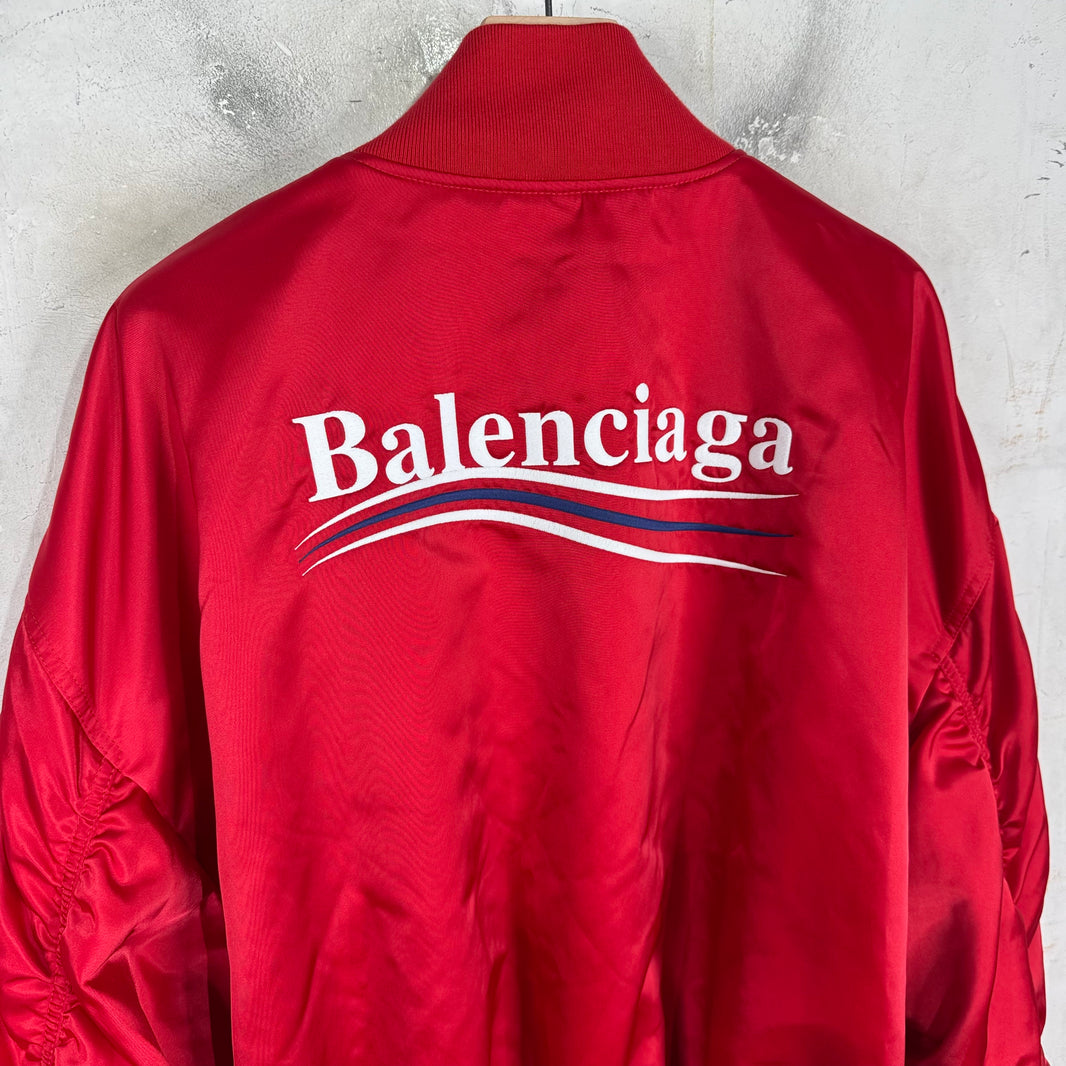 Balenciaga Red Campaign Bomber