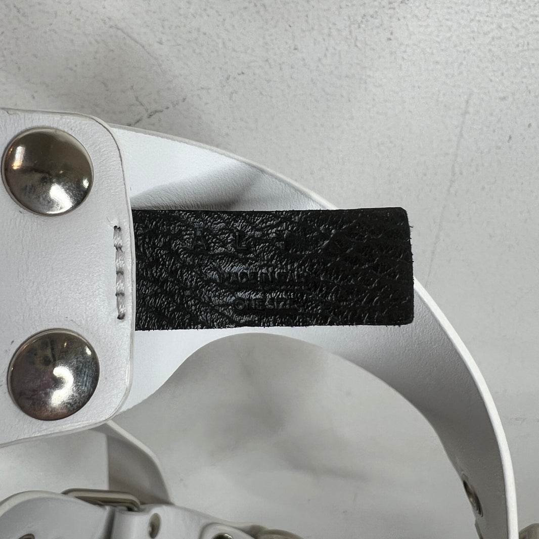 Alyx White Leather Chest Harness