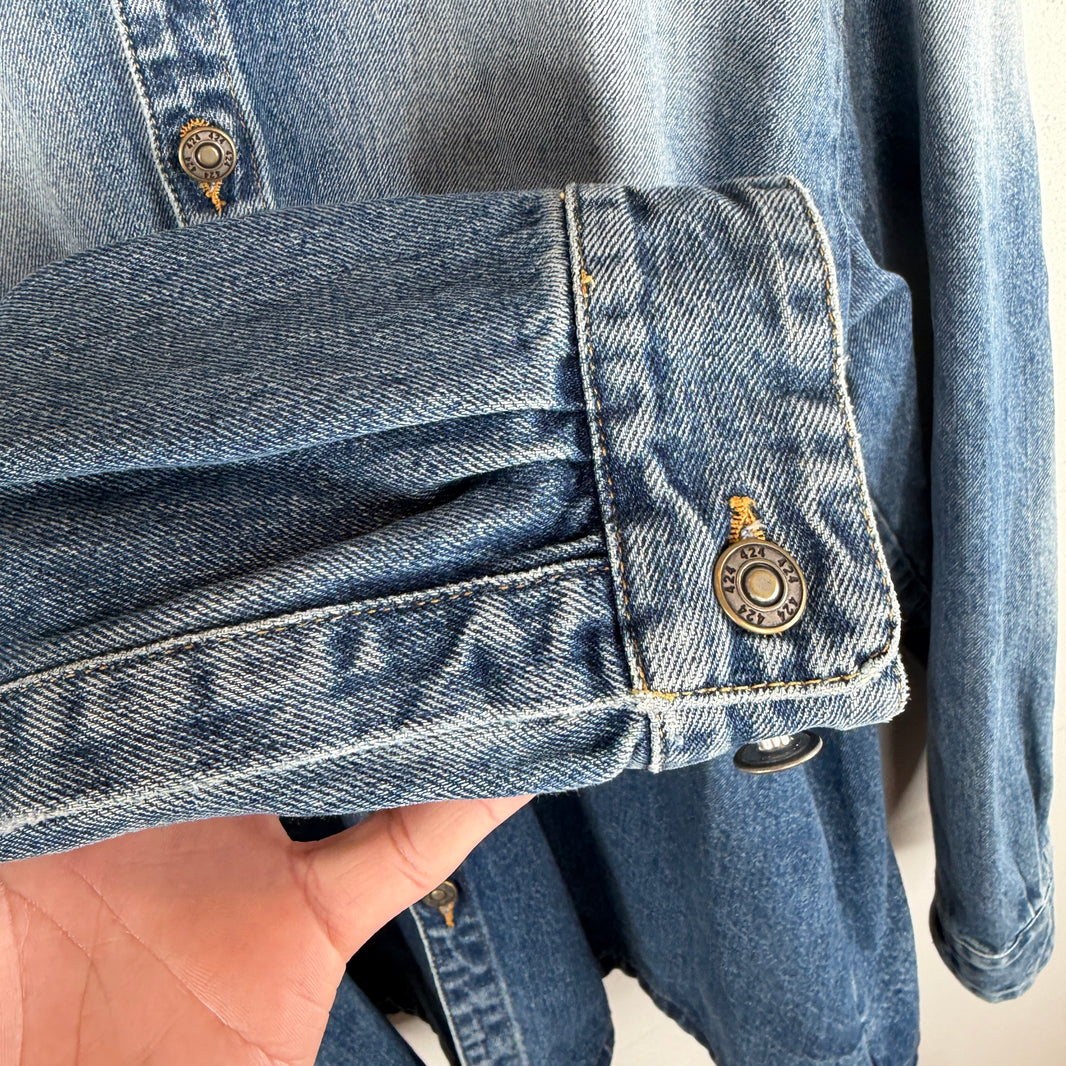 424 Camicia Uomo Denim Button Up Shirt