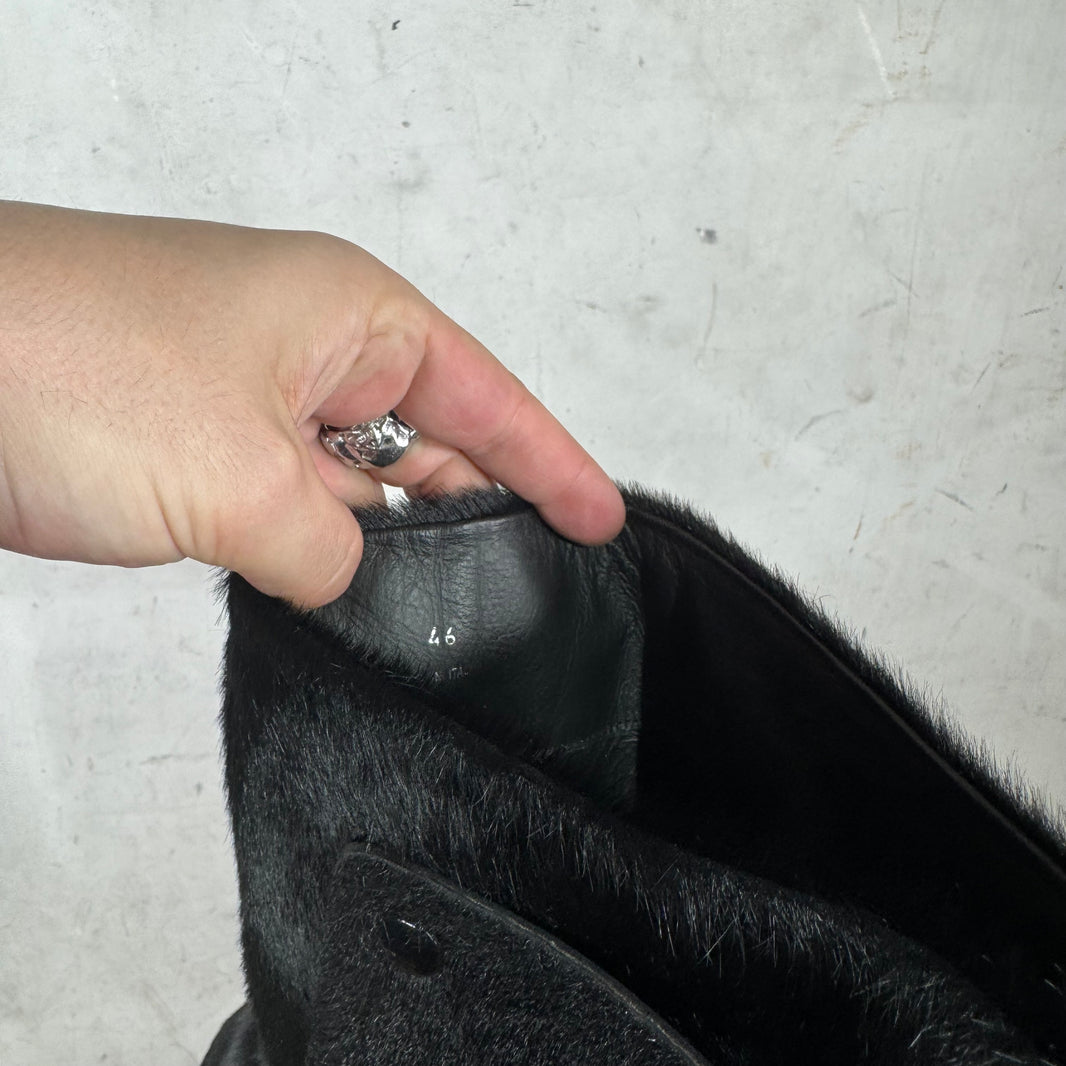 424 Black Ponyhair Dragonrider Boots