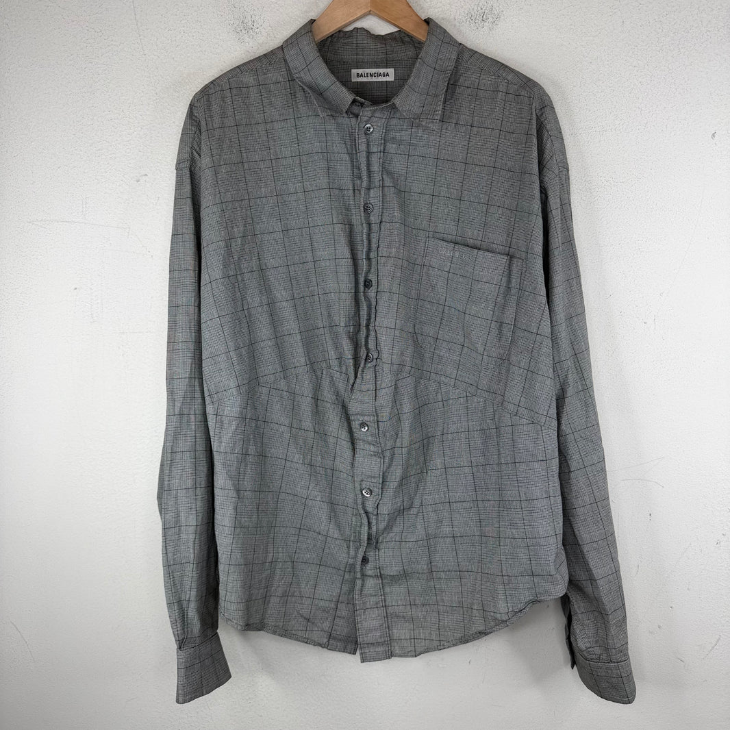 Balenciaga Plaid Swing Shirt