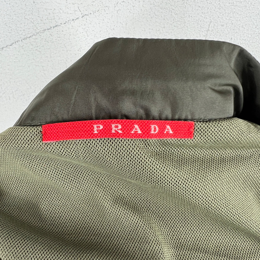 Prada Olive Nylon Swim Shorts