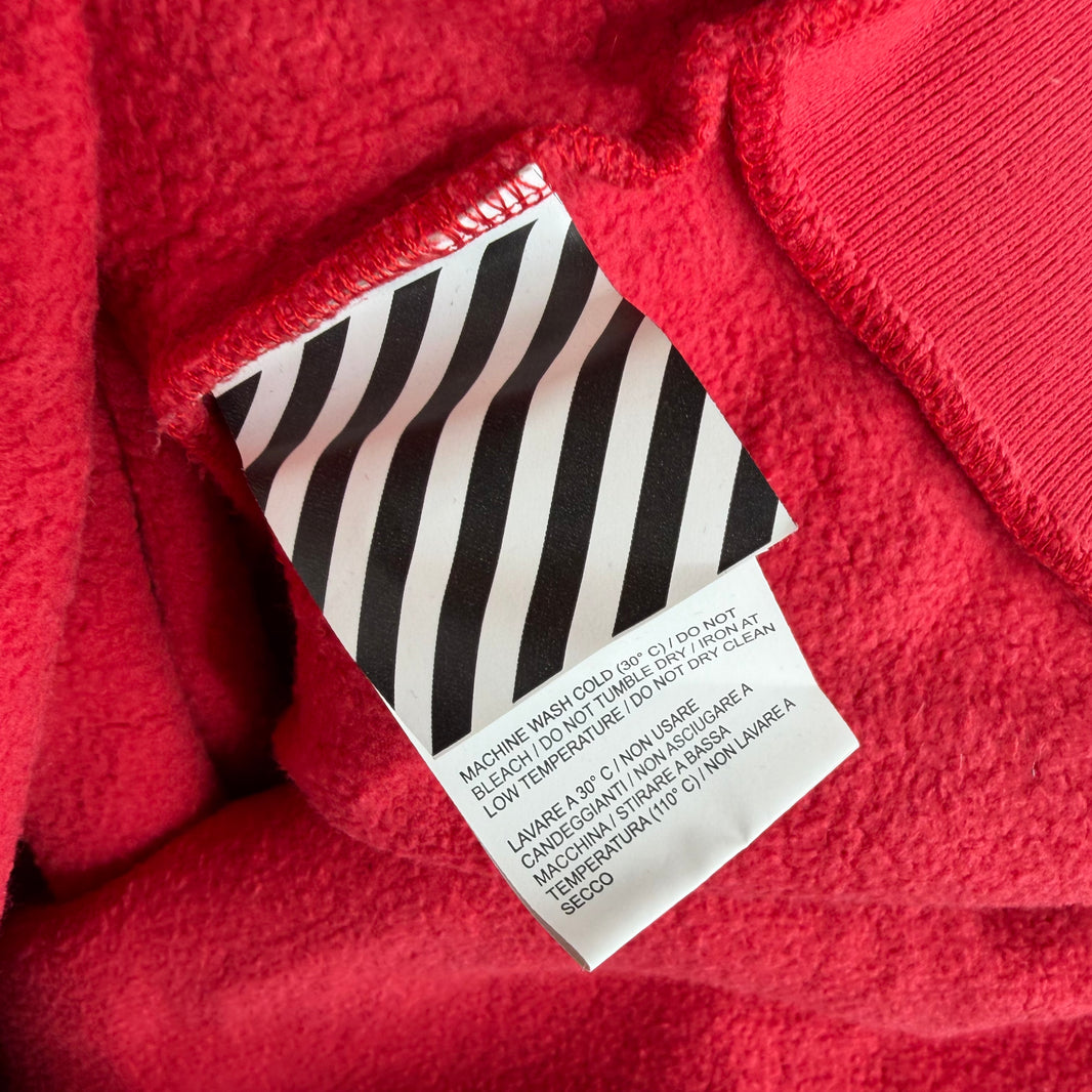 Off White Business Casual Red Crewneck