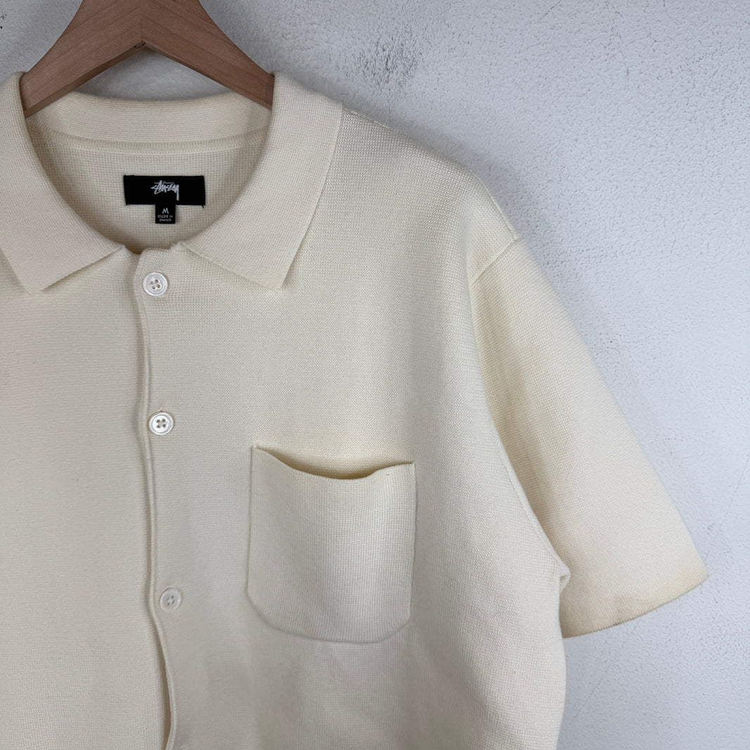Stussy Knit Swirl Logo Button Up