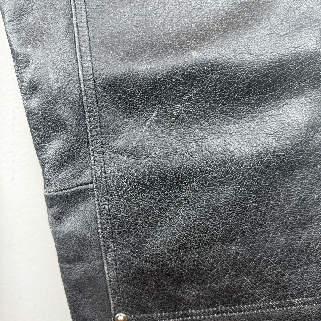 Helmut Lang Leather Double Knee Pants