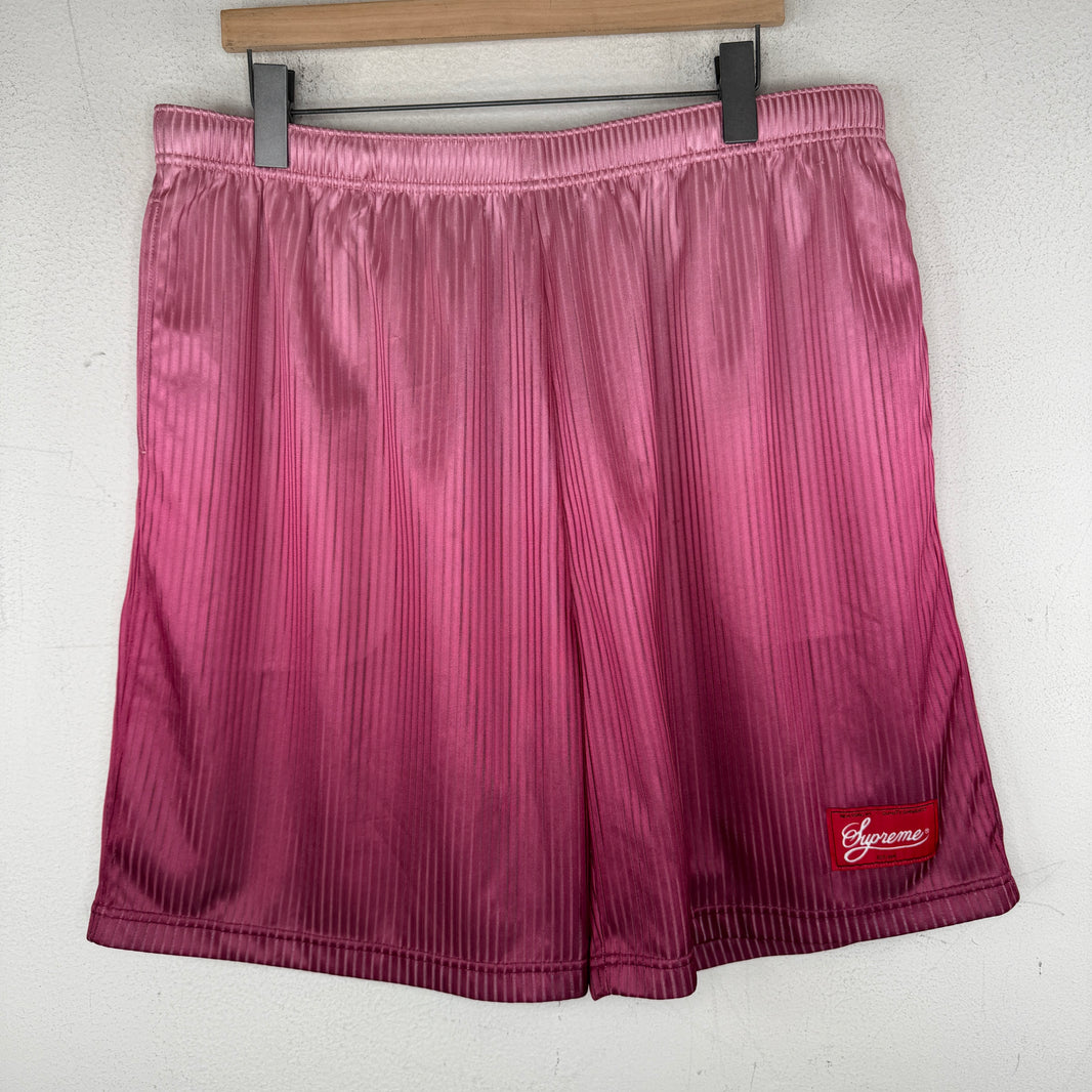 Supreme Striped Pink Gradient Gym Shorts