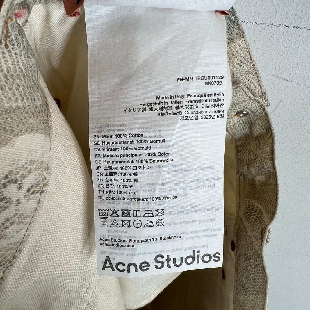 Acne Studios Pearl & Lace Trompe Denim Jeans