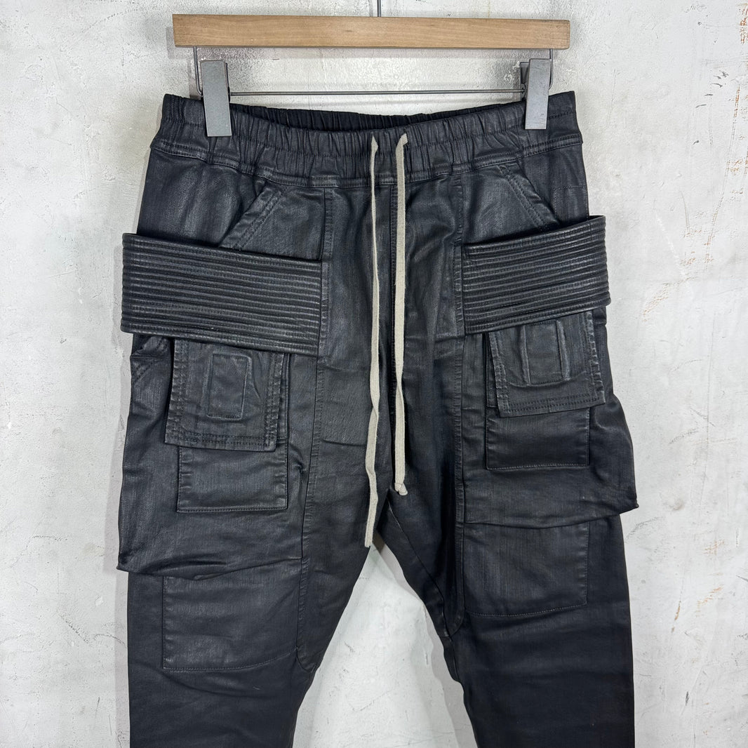 DRKSHDW Waxed Creatch Cargos