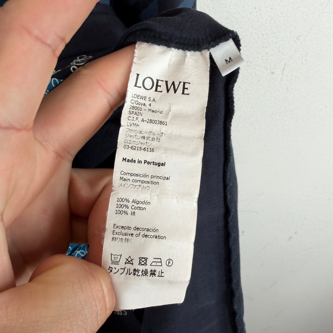 Loewe Navy Anagram Striped T-Shirt