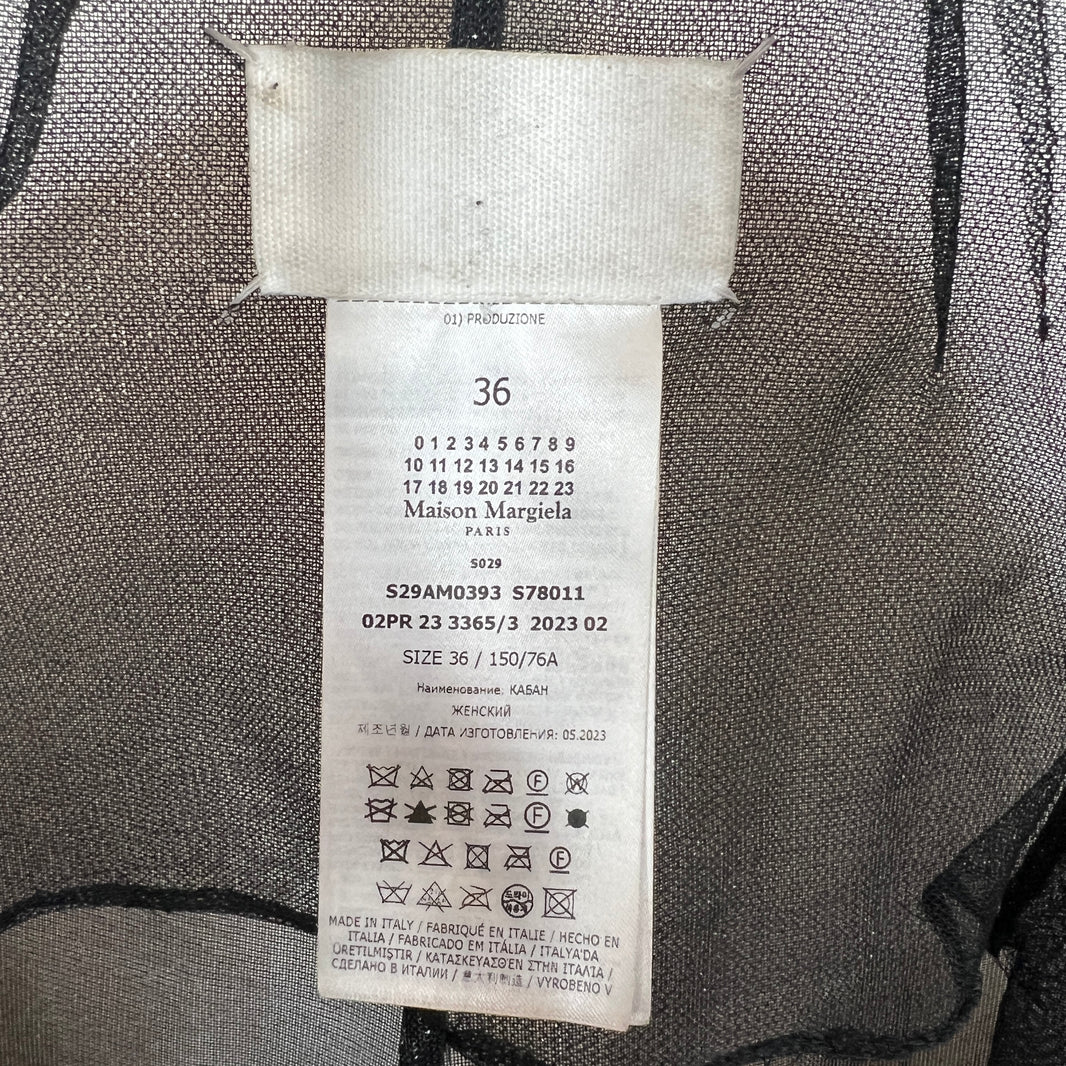 Maison Margiela Oversized Tulle Overcoat