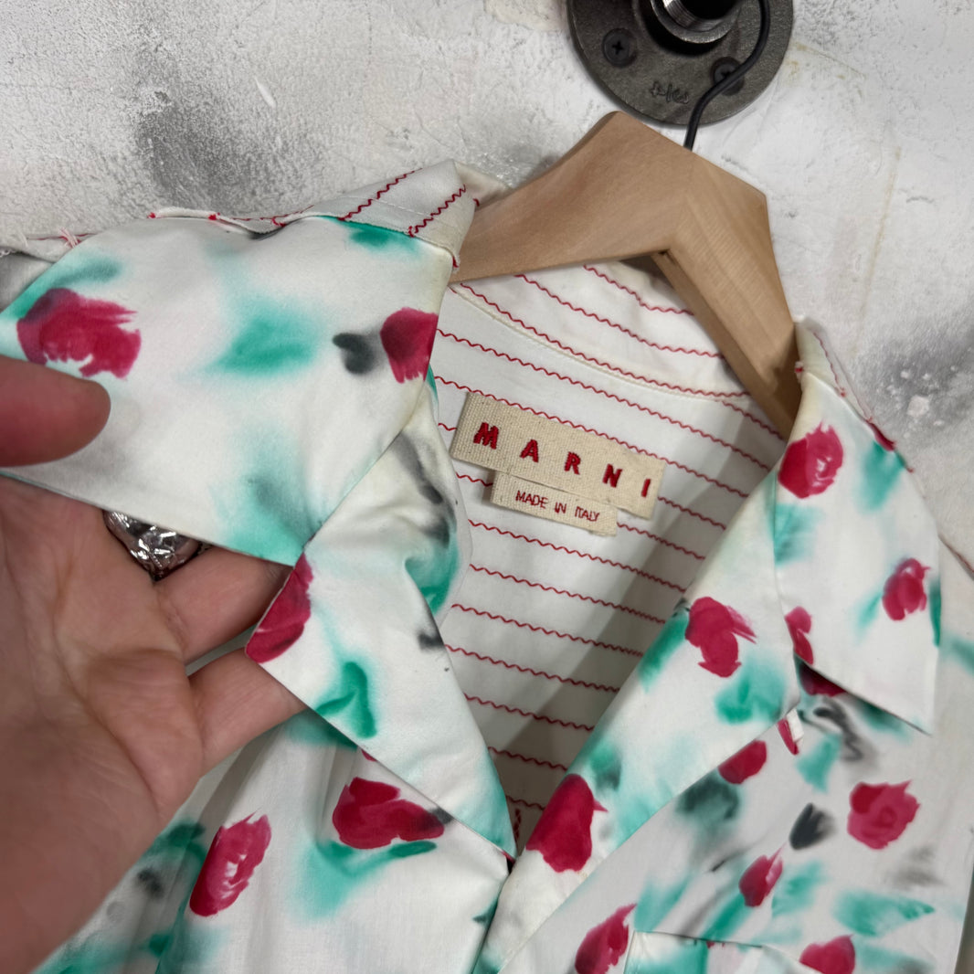 Marni Camp Collar Button-Up Shirt