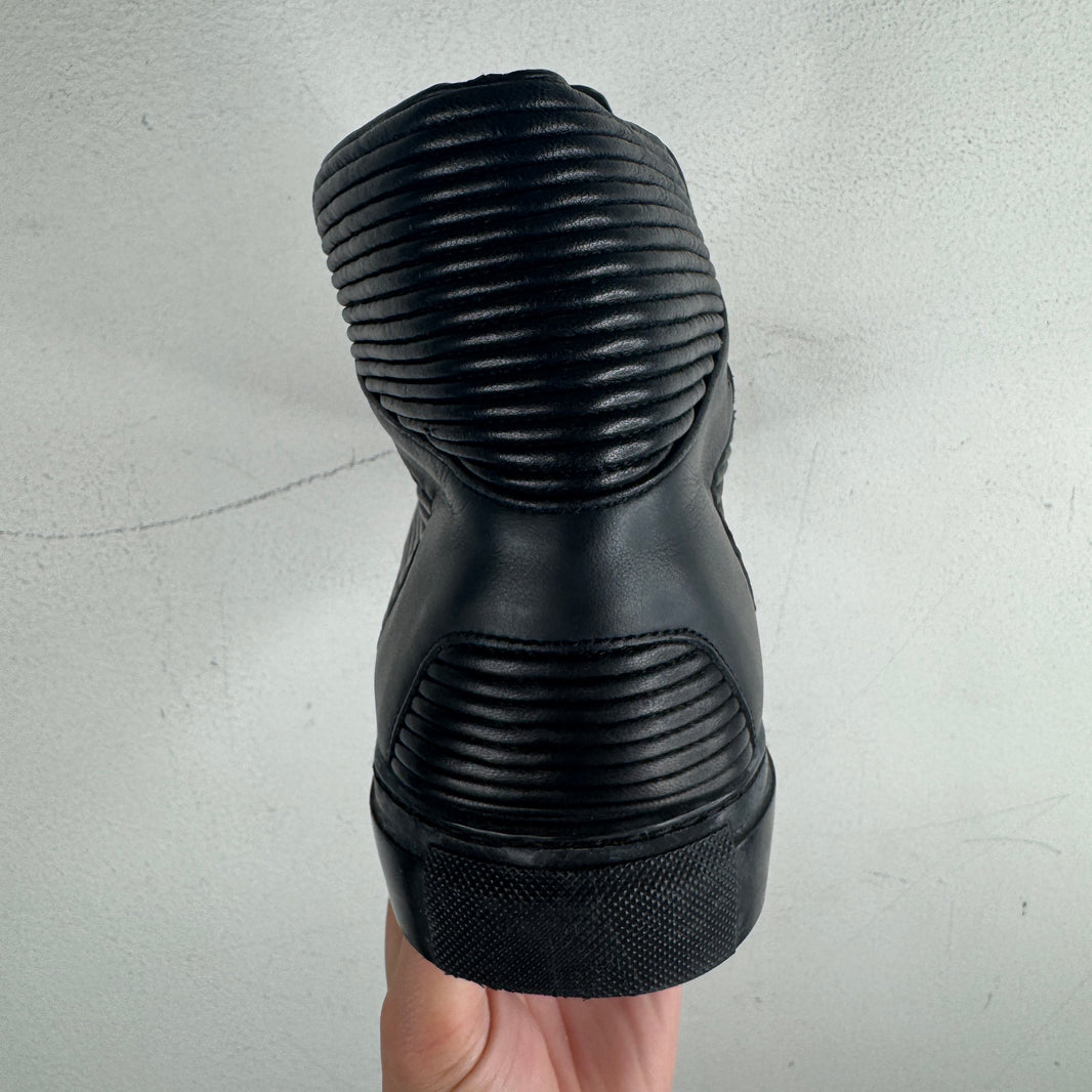 Balenciaga Cotes Pleated Black Sneakers