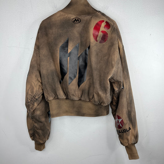 Mowalola Brown Crash Bomber Jacket