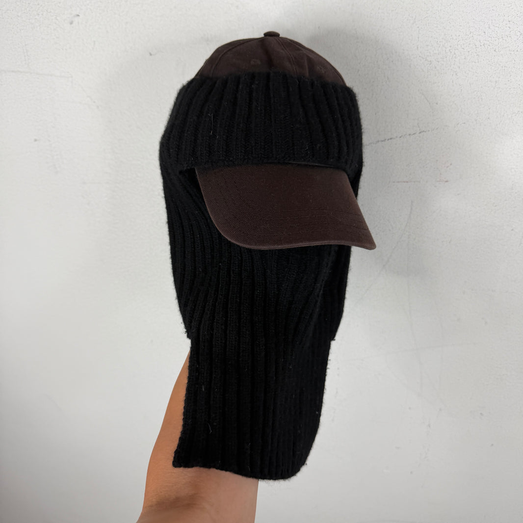 Givenchy Knitted Ski Mask Hybrid Hat