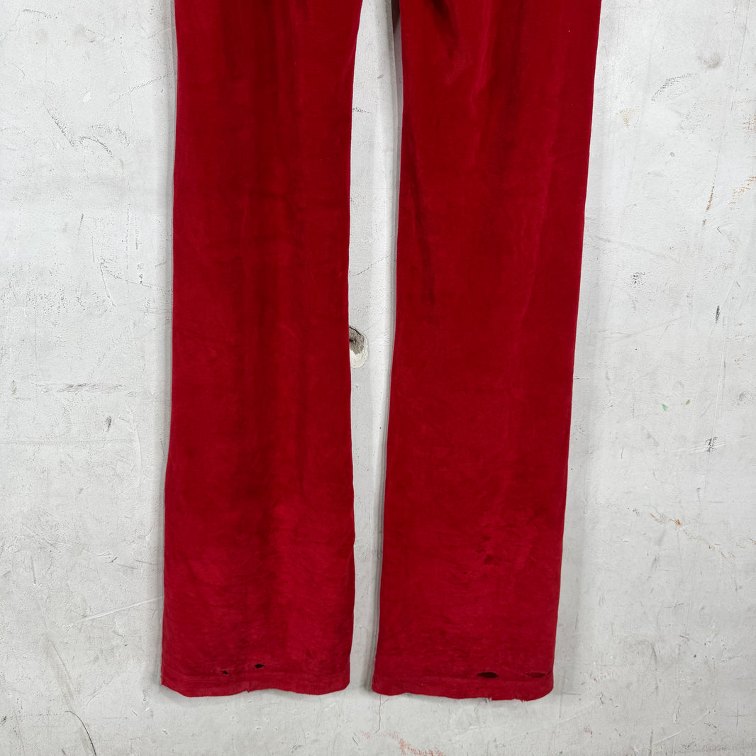Balenciaga Velvet Distressed Sweatpants