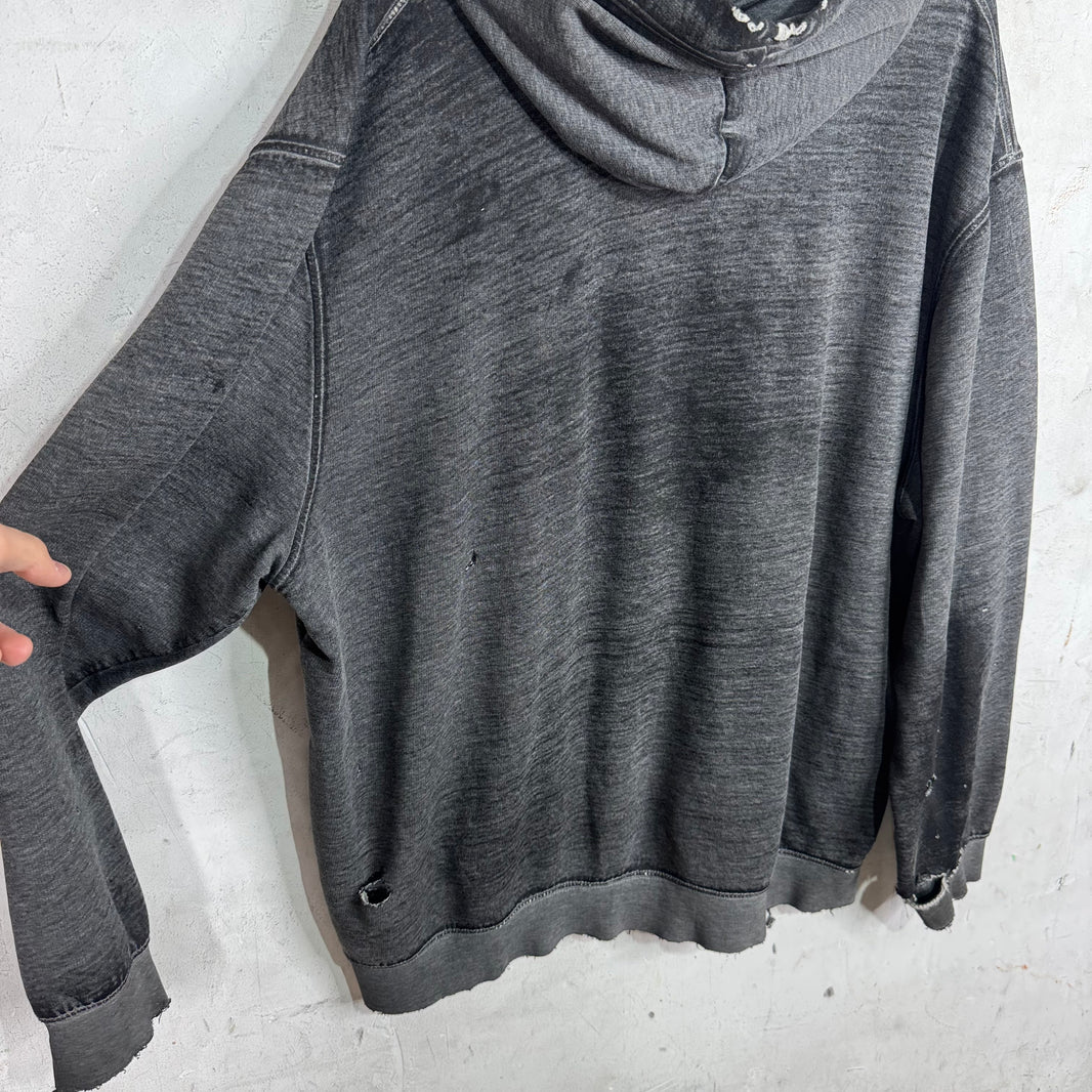 Vintage Thrased Nike Logo Hoodie