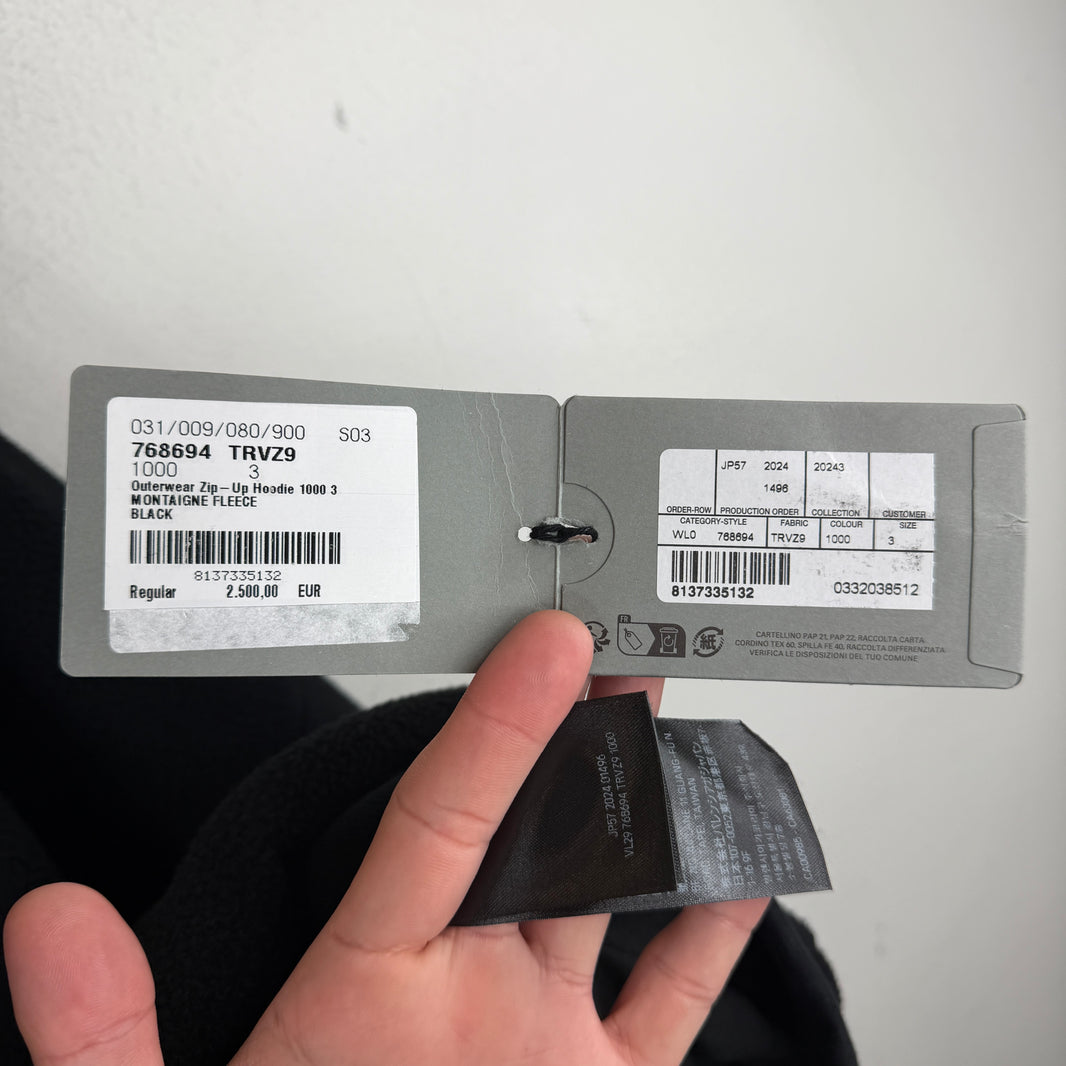 Balenciaga Montaigne Fleece Zip Up Hoodie