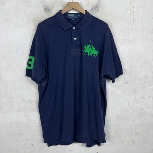 Ralph Lauren Navy/Green Double Horse Polo