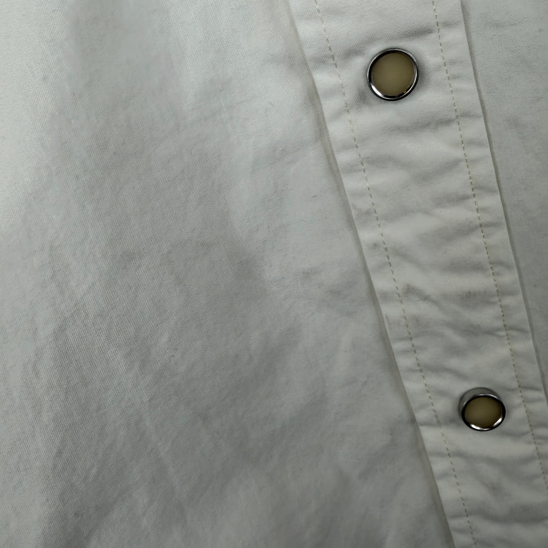 RRL White Pearl Snap Button Up Western Shirt