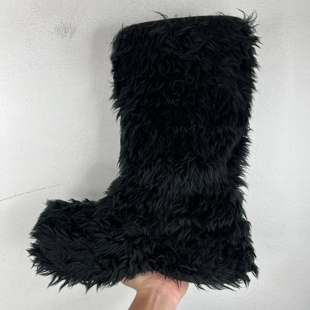 Balenciaga Fur Croc Boots